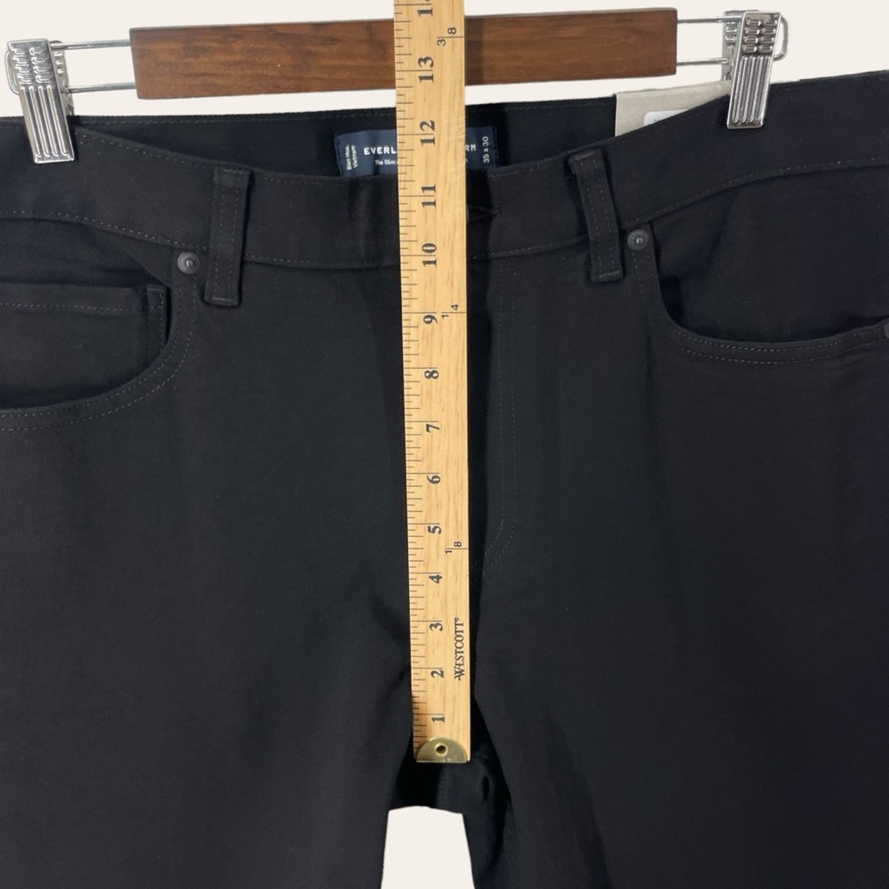 Everlane The Slim 4-Way Stretch Organic Uniform Jeans in‎ Black - Picture 7 of 8